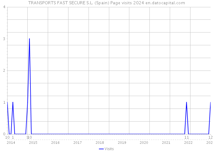 TRANSPORTS FAST SECURE S.L. (Spain) Page visits 2024 