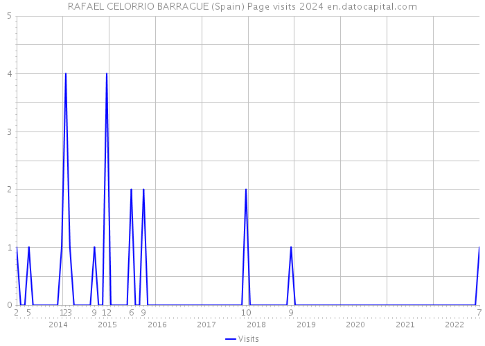 RAFAEL CELORRIO BARRAGUE (Spain) Page visits 2024 