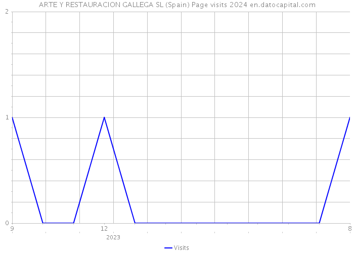 ARTE Y RESTAURACION GALLEGA SL (Spain) Page visits 2024 