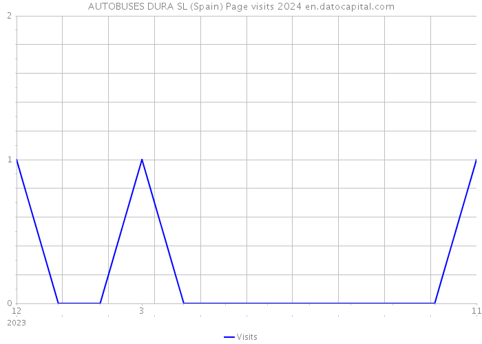 AUTOBUSES DURA SL (Spain) Page visits 2024 