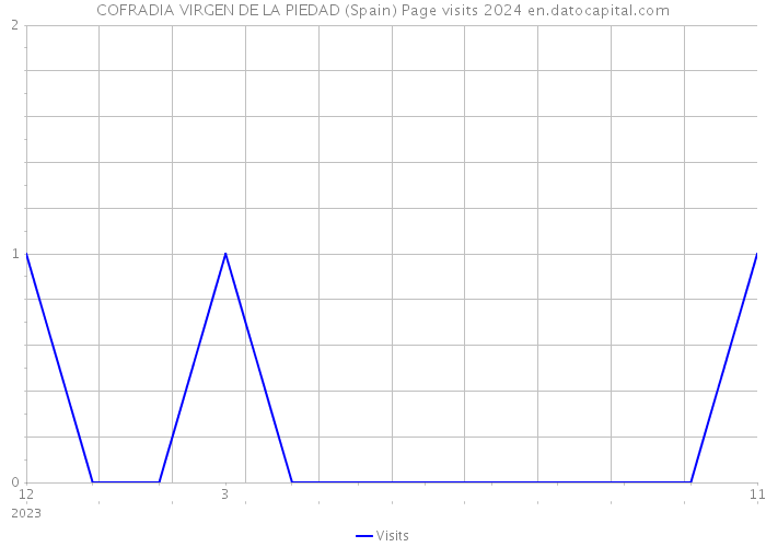 COFRADIA VIRGEN DE LA PIEDAD (Spain) Page visits 2024 