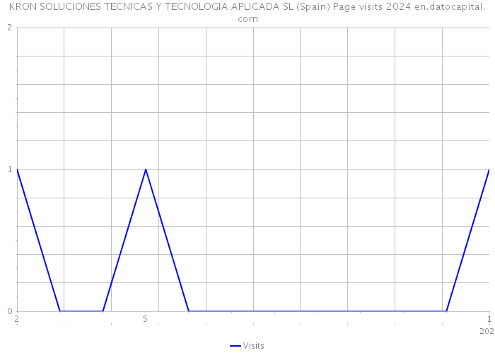KRON SOLUCIONES TECNICAS Y TECNOLOGIA APLICADA SL (Spain) Page visits 2024 