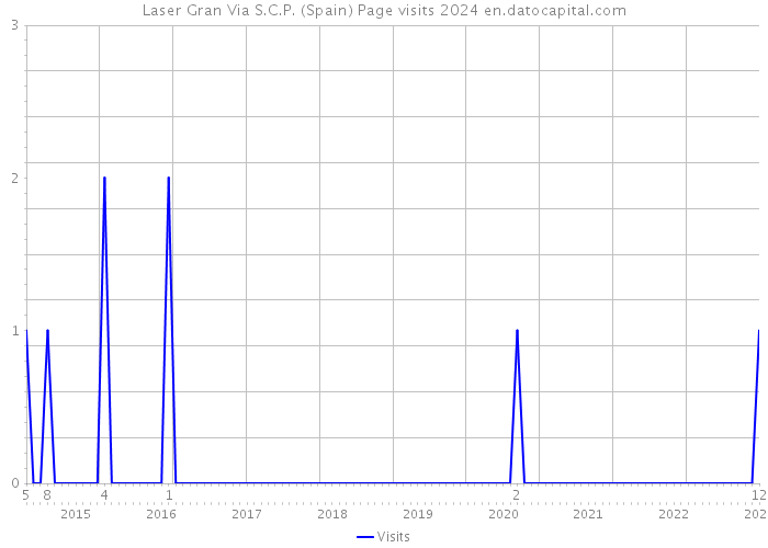 Laser Gran Via S.C.P. (Spain) Page visits 2024 