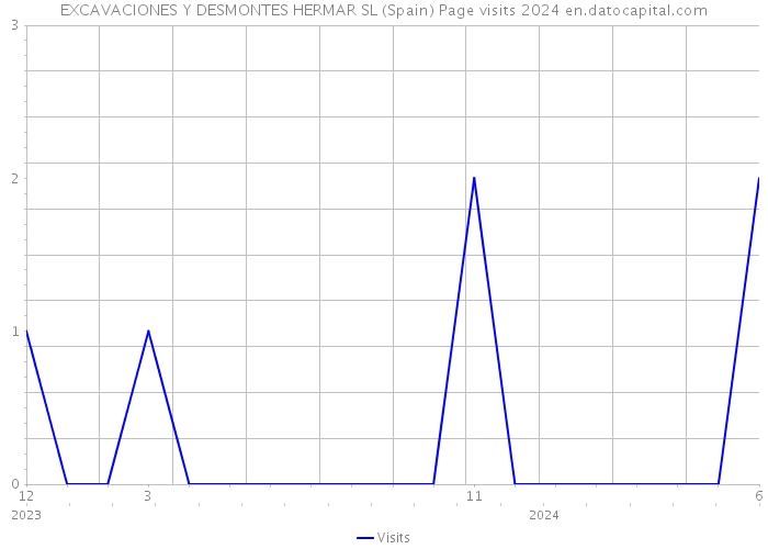 EXCAVACIONES Y DESMONTES HERMAR SL (Spain) Page visits 2024 