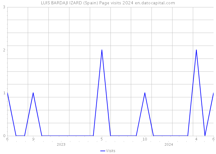 LUIS BARDAJI IZARD (Spain) Page visits 2024 