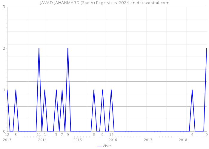 JAVAD JAHANMARD (Spain) Page visits 2024 
