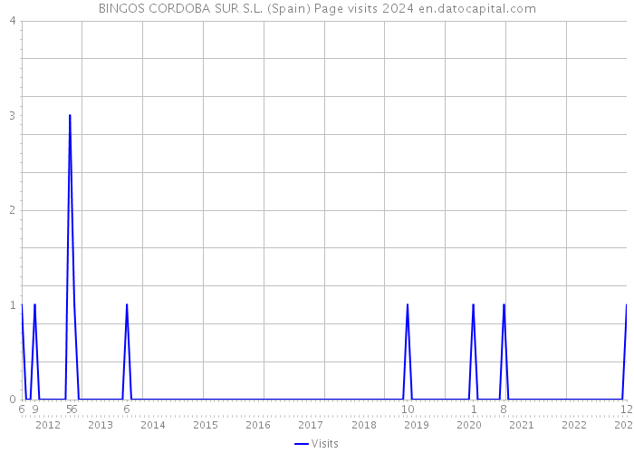 BINGOS CORDOBA SUR S.L. (Spain) Page visits 2024 