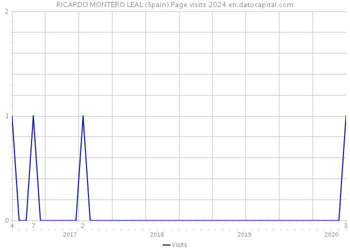 RICARDO MONTERO LEAL (Spain) Page visits 2024 