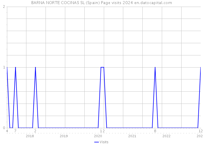 BARNA NORTE COCINAS SL (Spain) Page visits 2024 