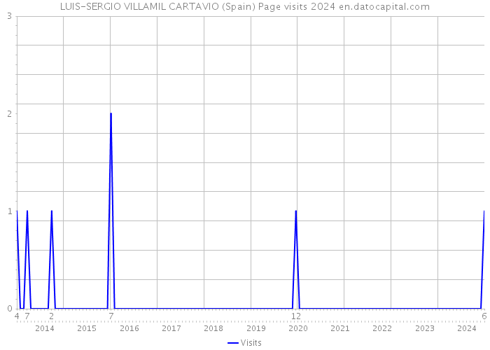 LUIS-SERGIO VILLAMIL CARTAVIO (Spain) Page visits 2024 