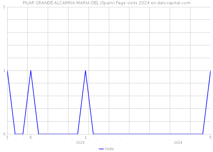 PILAR GRANDE ALCARRIA MARIA DEL (Spain) Page visits 2024 