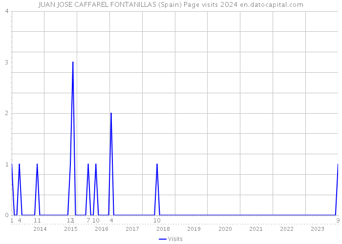 JUAN JOSE CAFFAREL FONTANILLAS (Spain) Page visits 2024 