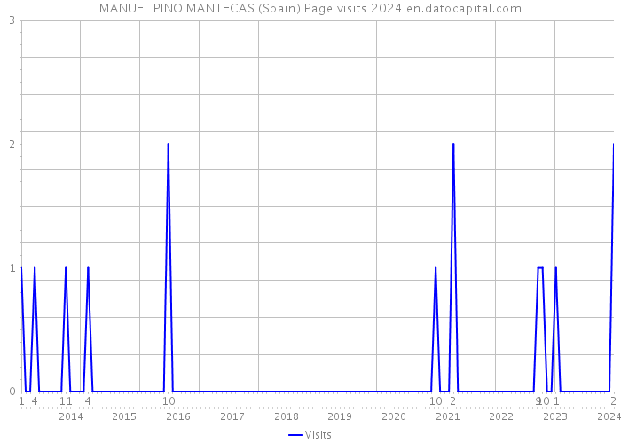 MANUEL PINO MANTECAS (Spain) Page visits 2024 