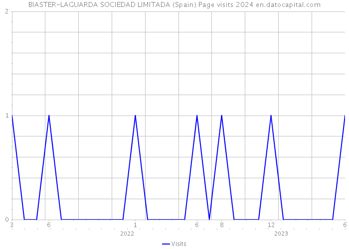 BIASTER-LAGUARDA SOCIEDAD LIMITADA (Spain) Page visits 2024 