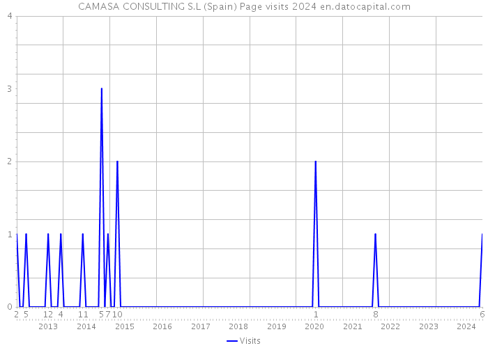 CAMASA CONSULTING S.L (Spain) Page visits 2024 