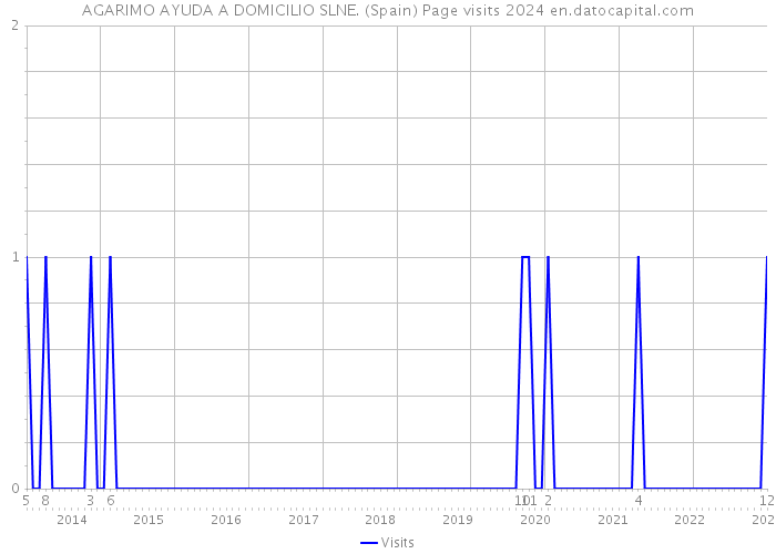 AGARIMO AYUDA A DOMICILIO SLNE. (Spain) Page visits 2024 