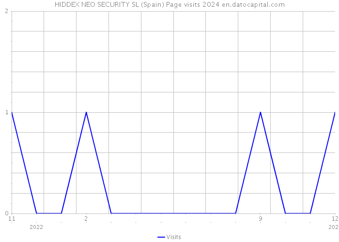 HIDDEX NEO SECURITY SL (Spain) Page visits 2024 