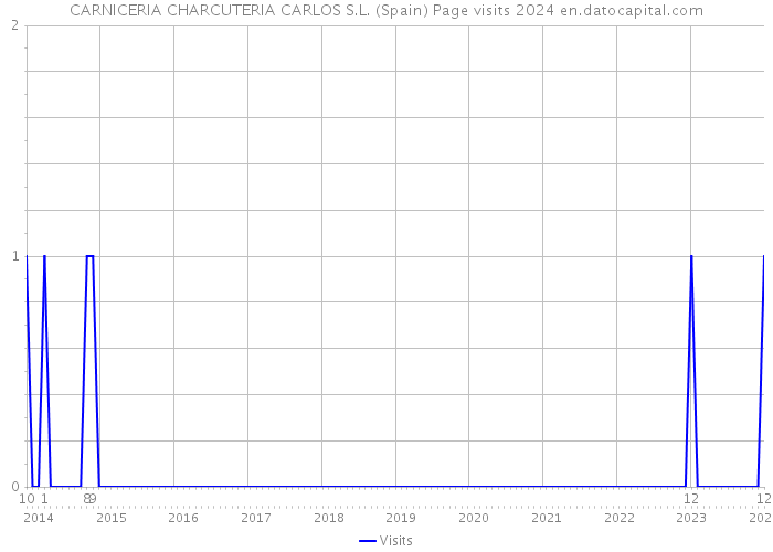 CARNICERIA CHARCUTERIA CARLOS S.L. (Spain) Page visits 2024 