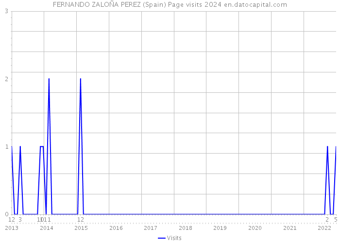 FERNANDO ZALOÑA PEREZ (Spain) Page visits 2024 