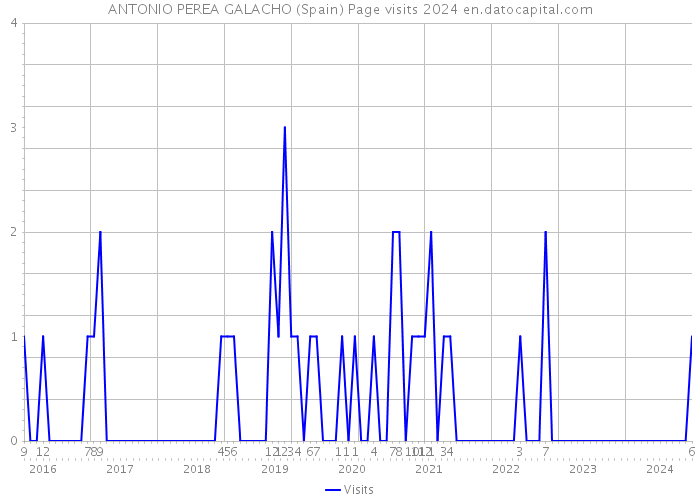 ANTONIO PEREA GALACHO (Spain) Page visits 2024 