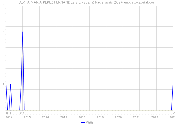 BERTA MARIA PEREZ FERNANDEZ S.L. (Spain) Page visits 2024 