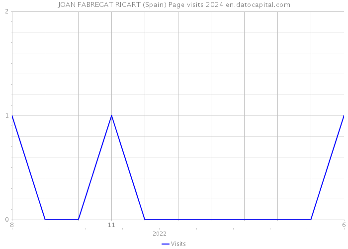 JOAN FABREGAT RICART (Spain) Page visits 2024 