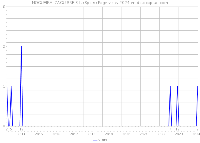 NOGUEIRA IZAGUIRRE S.L. (Spain) Page visits 2024 