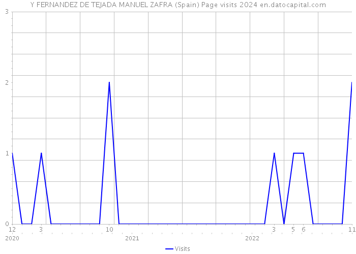 Y FERNANDEZ DE TEJADA MANUEL ZAFRA (Spain) Page visits 2024 