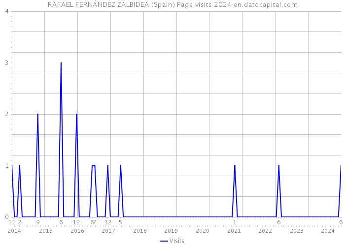 RAFAEL FERNÁNDEZ ZALBIDEA (Spain) Page visits 2024 