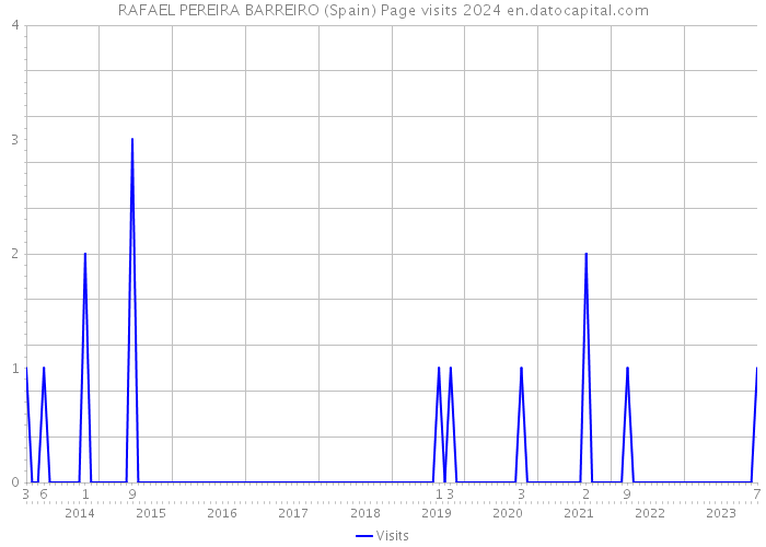 RAFAEL PEREIRA BARREIRO (Spain) Page visits 2024 