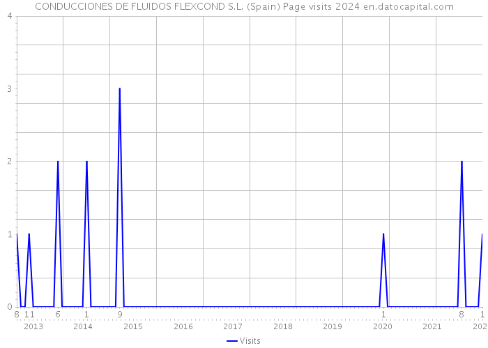 CONDUCCIONES DE FLUIDOS FLEXCOND S.L. (Spain) Page visits 2024 