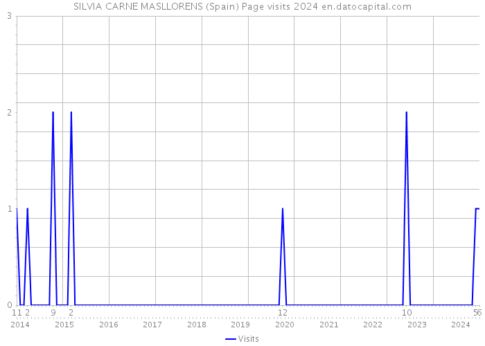 SILVIA CARNE MASLLORENS (Spain) Page visits 2024 