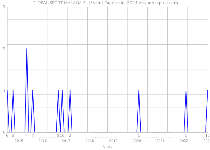 GLOBAL SPORT MALAGA SL (Spain) Page visits 2024 