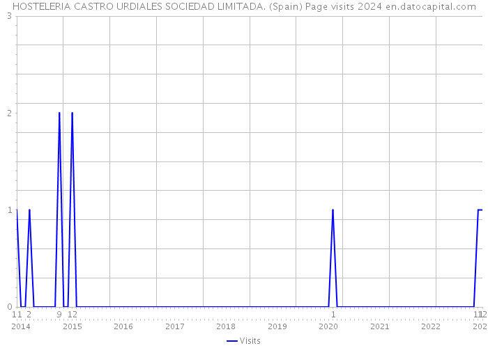 HOSTELERIA CASTRO URDIALES SOCIEDAD LIMITADA. (Spain) Page visits 2024 