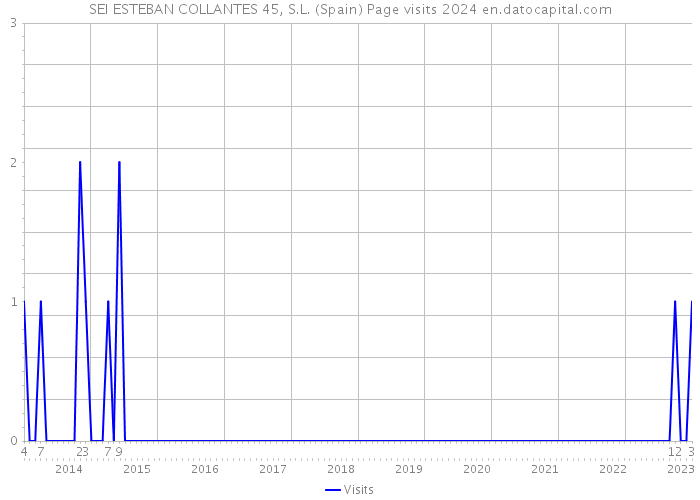 SEI ESTEBAN COLLANTES 45, S.L. (Spain) Page visits 2024 