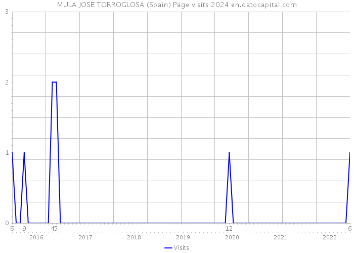 MULA JOSE TORROGLOSA (Spain) Page visits 2024 