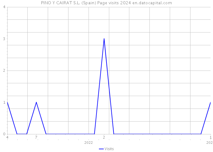 PINO Y CAIRAT S.L. (Spain) Page visits 2024 