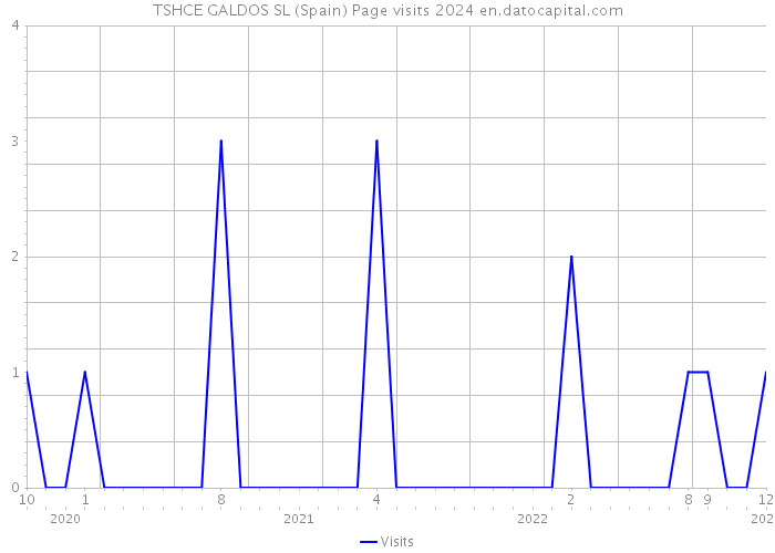 TSHCE GALDOS SL (Spain) Page visits 2024 