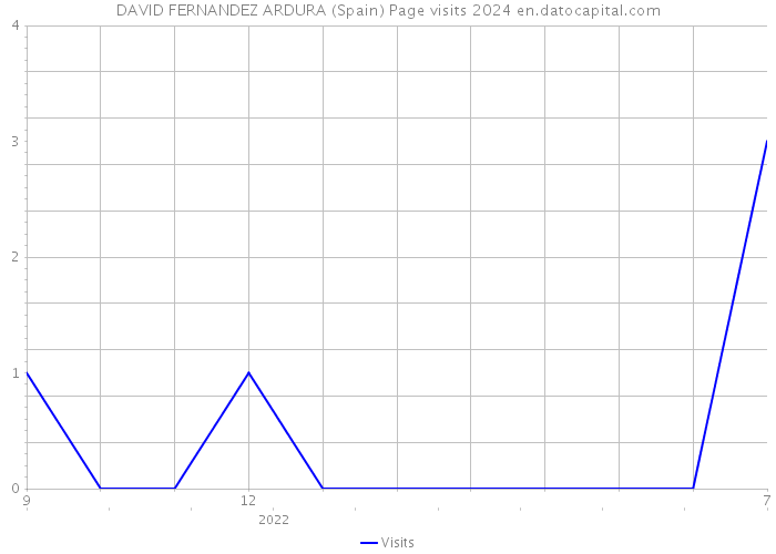 DAVID FERNANDEZ ARDURA (Spain) Page visits 2024 