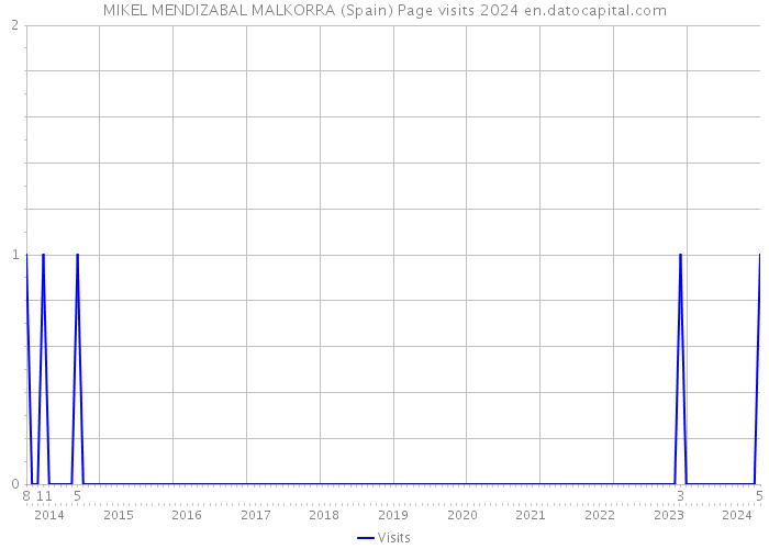 MIKEL MENDIZABAL MALKORRA (Spain) Page visits 2024 