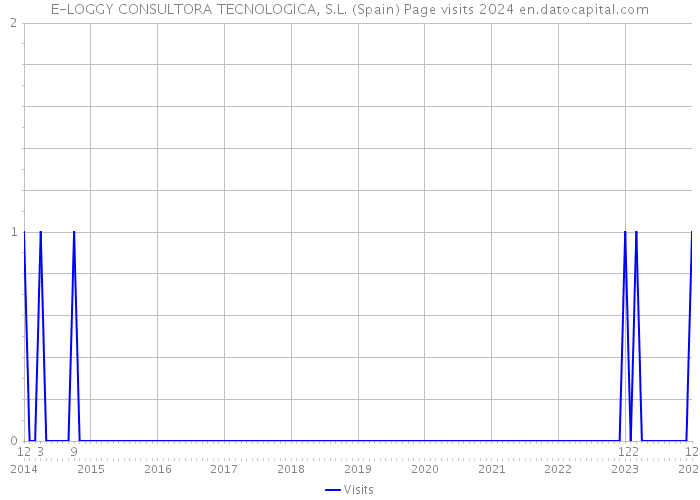 E-LOGGY CONSULTORA TECNOLOGICA, S.L. (Spain) Page visits 2024 
