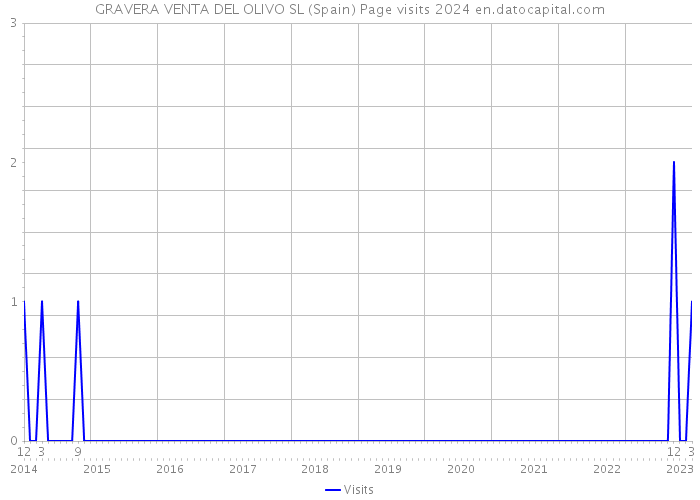 GRAVERA VENTA DEL OLIVO SL (Spain) Page visits 2024 