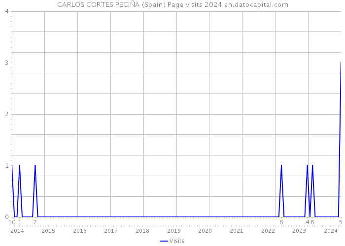 CARLOS CORTES PECIÑA (Spain) Page visits 2024 