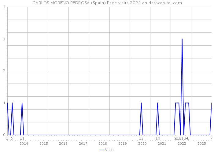 CARLOS MORENO PEDROSA (Spain) Page visits 2024 