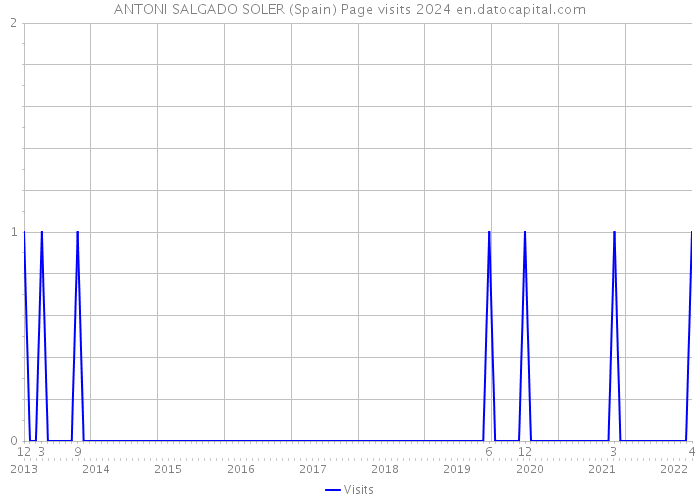 ANTONI SALGADO SOLER (Spain) Page visits 2024 