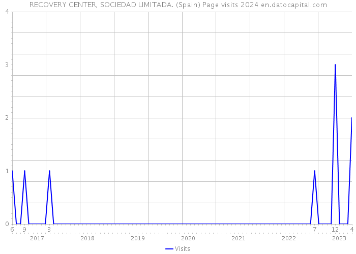 RECOVERY CENTER, SOCIEDAD LIMITADA. (Spain) Page visits 2024 