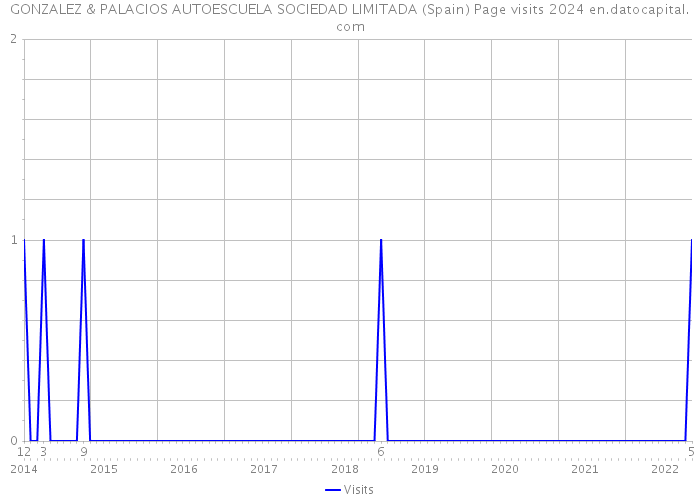 GONZALEZ & PALACIOS AUTOESCUELA SOCIEDAD LIMITADA (Spain) Page visits 2024 