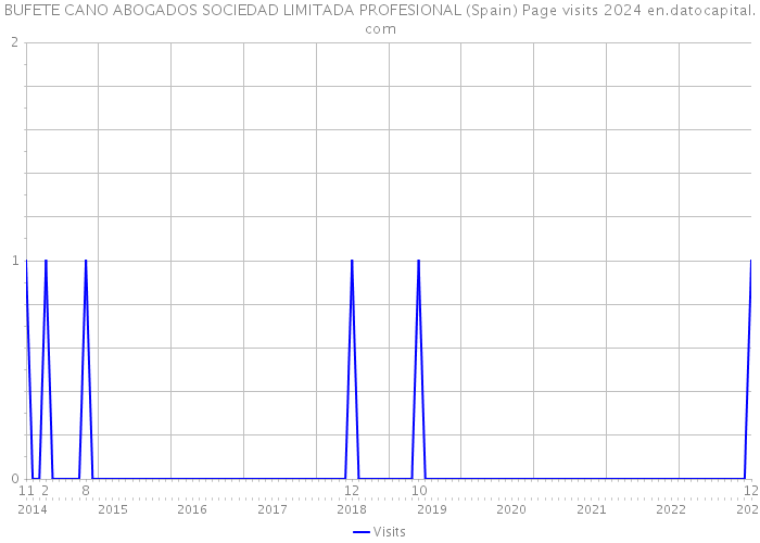 BUFETE CANO ABOGADOS SOCIEDAD LIMITADA PROFESIONAL (Spain) Page visits 2024 