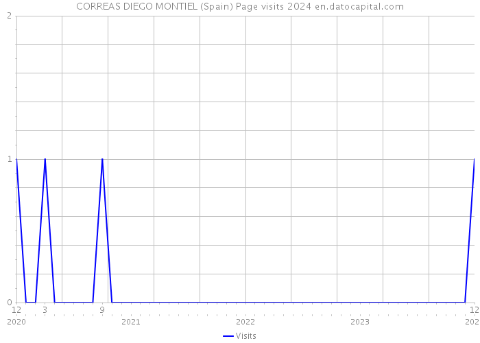 CORREAS DIEGO MONTIEL (Spain) Page visits 2024 