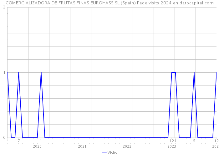 COMERCIALIZADORA DE FRUTAS FINAS EUROHASS SL (Spain) Page visits 2024 